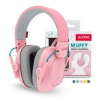 Alpine Muffy Kids - Hearing Protection - CE & ANSI Certified - Adjustable for Ages 3-16 years - Noise Cancelling Headphones - 25dB Sound Reduction Ideal for Protection and Concentration Aid - Pink