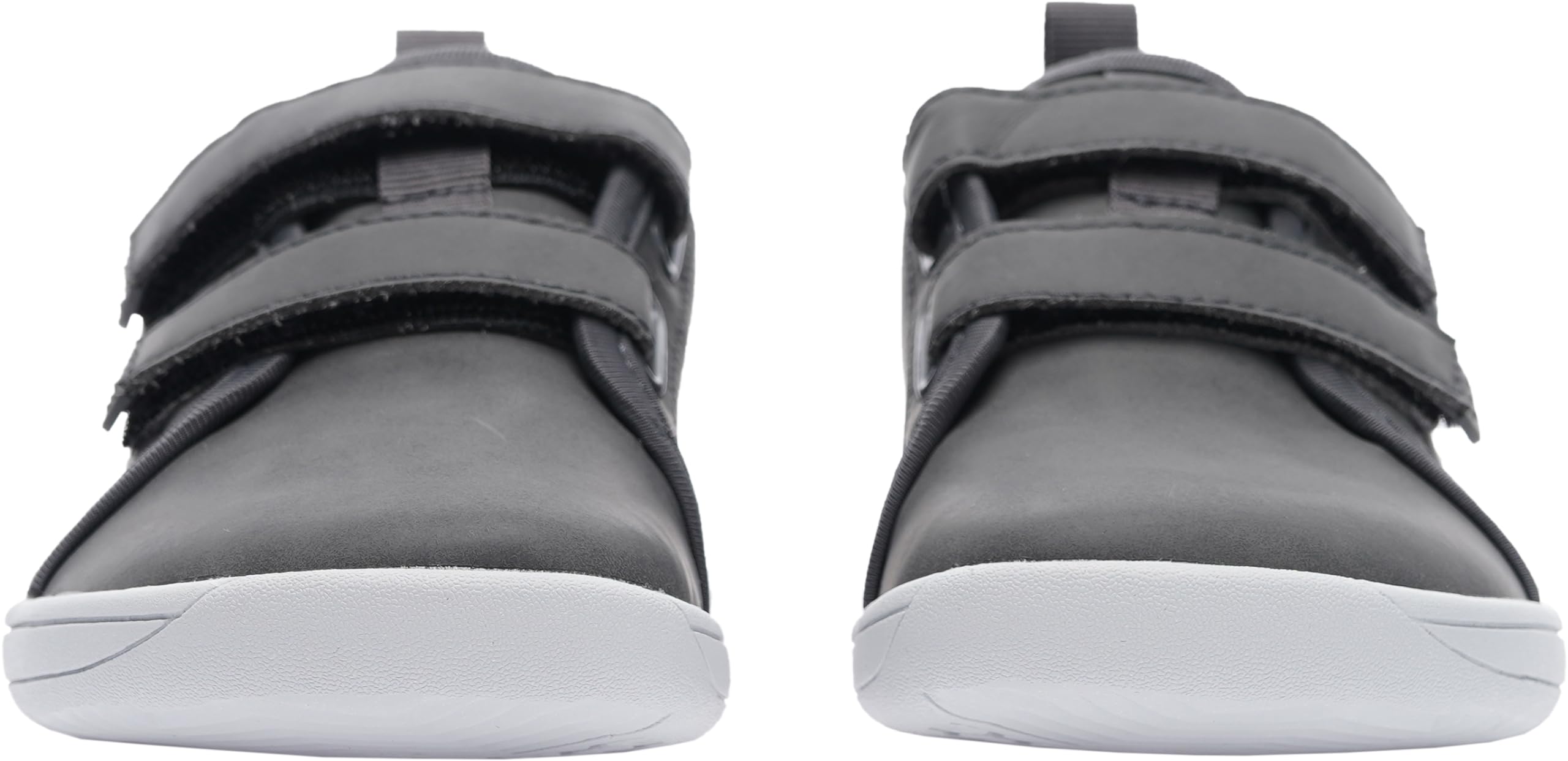 WHITIN Kids Barefoot Shoes for Boys Girls Wide Width Waterproof Minimalist Zero Drop Fashion Sneakers Size 10.5 Little Leather School Athletic Walking Footwear Grey 28